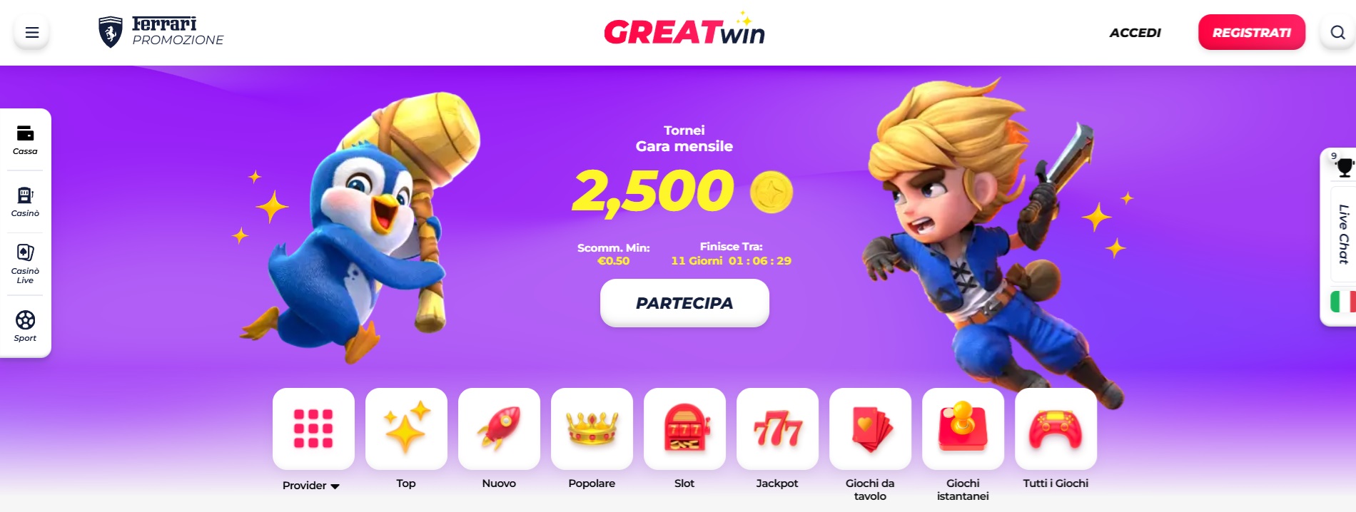 casinò online GreatWin