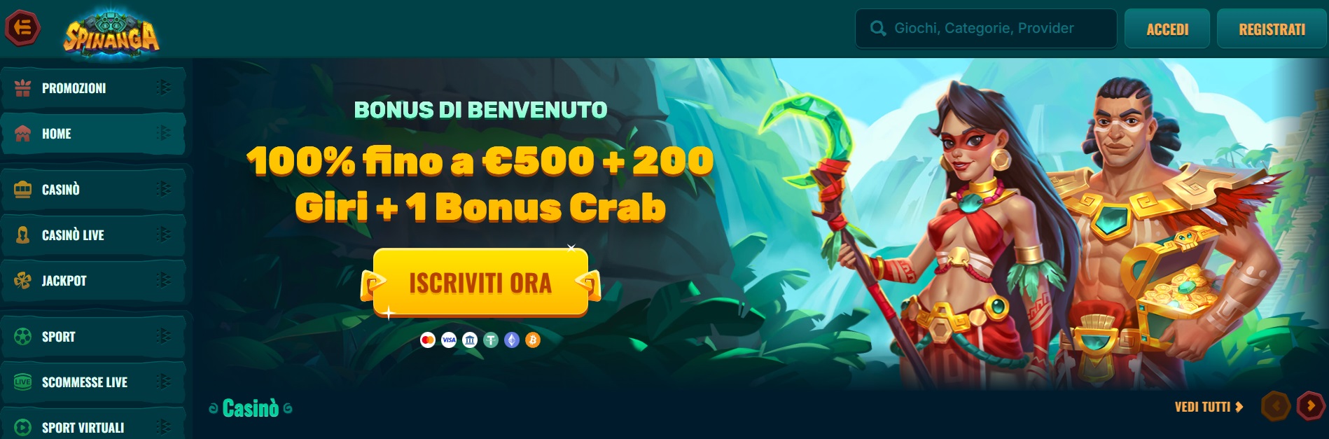 casinò online Spinanga