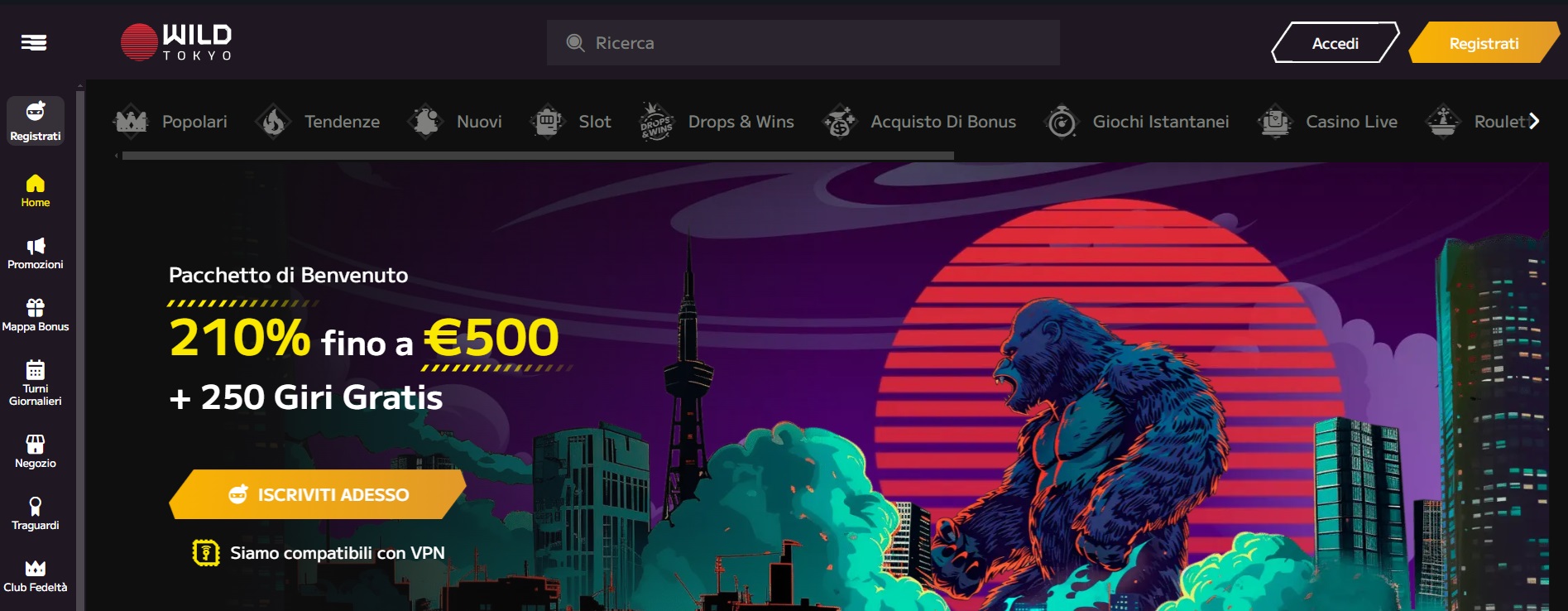 casinò online Wild Tokyo