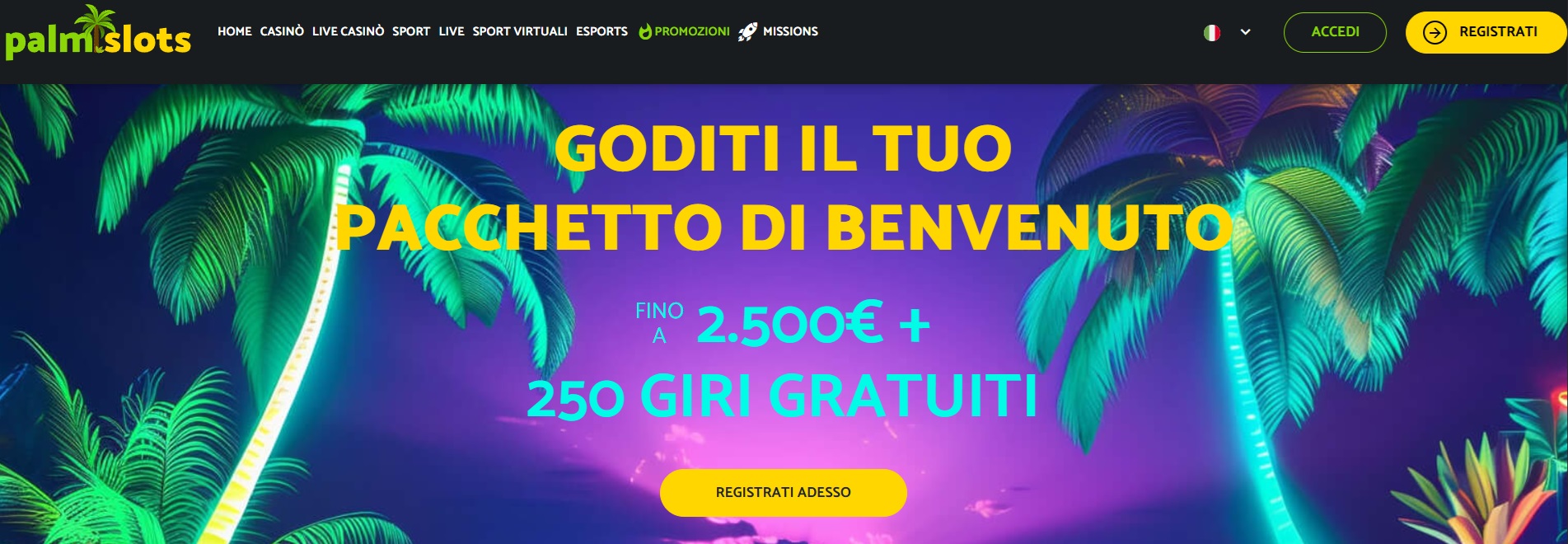 casinò online non aams palm slots